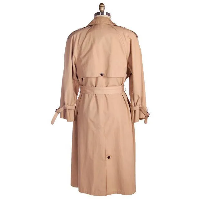 Vintage Etienne Aigner Trench Coat 1970s Size 12