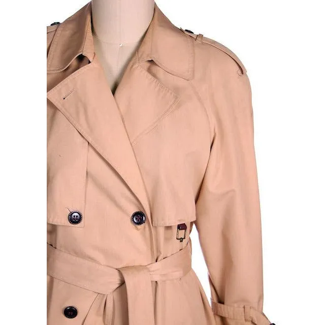 Vintage Etienne Aigner Trench Coat 1970s Size 12