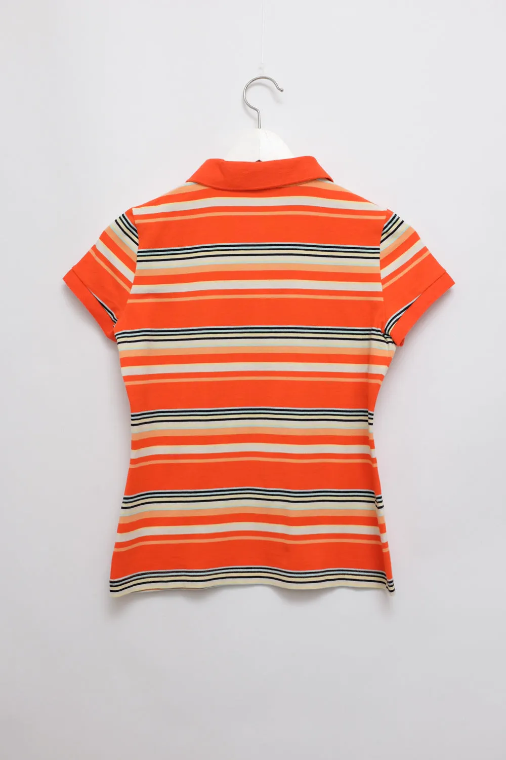 VINTAGE LACOSTE SLIM STRIPED POLO T-SHIRT