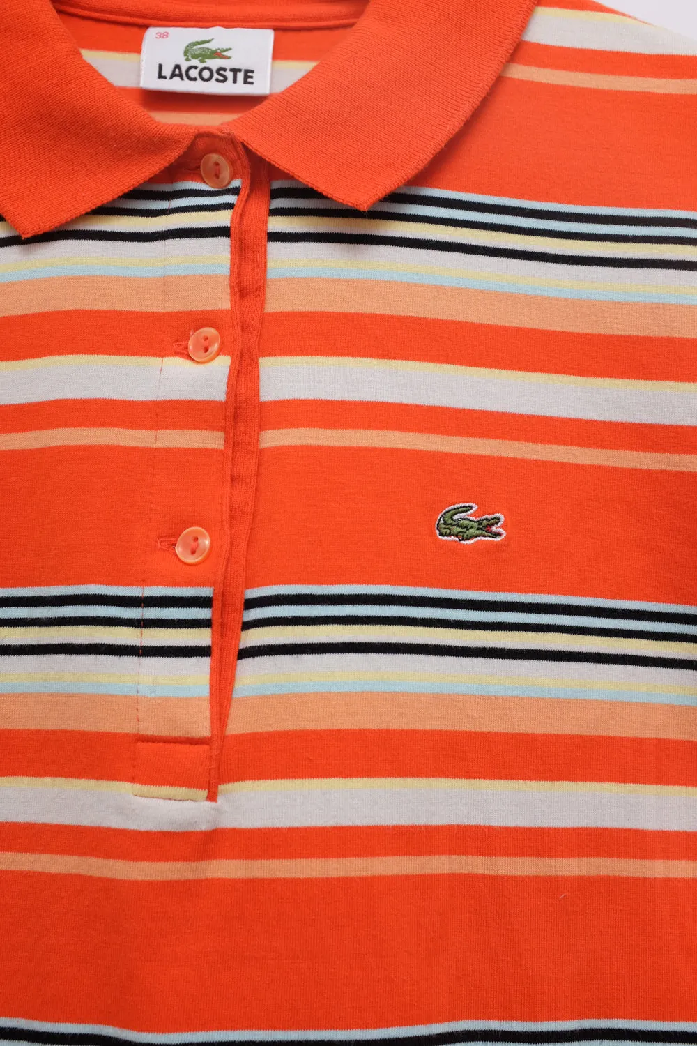 VINTAGE LACOSTE SLIM STRIPED POLO T-SHIRT