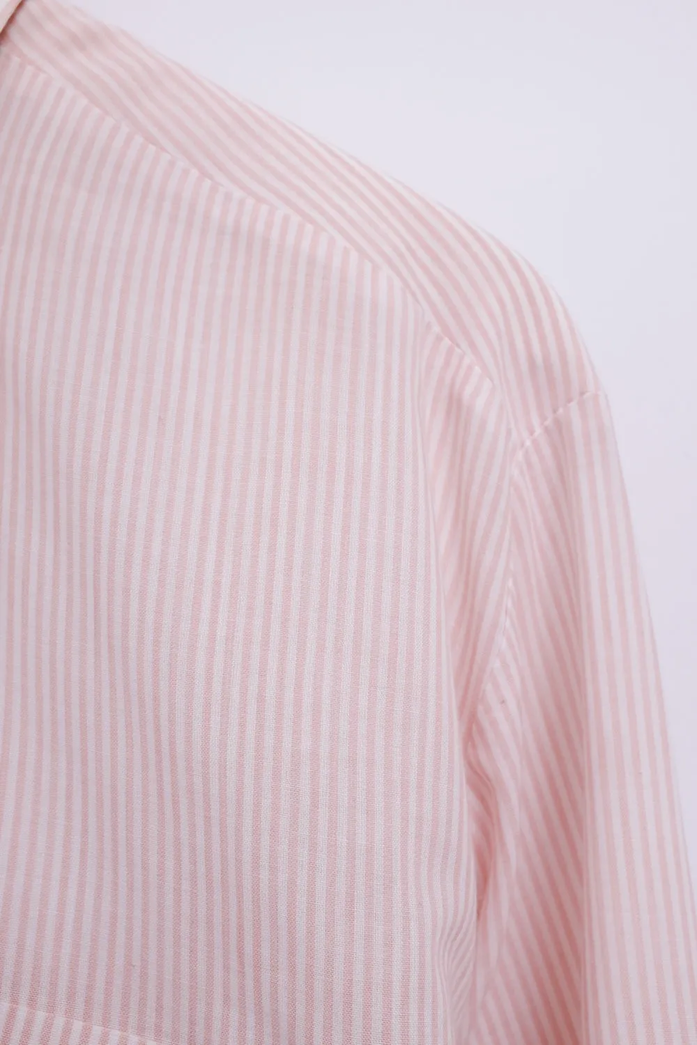 VINTAGE STRIPED ROSE OVERSIZE SHIRT