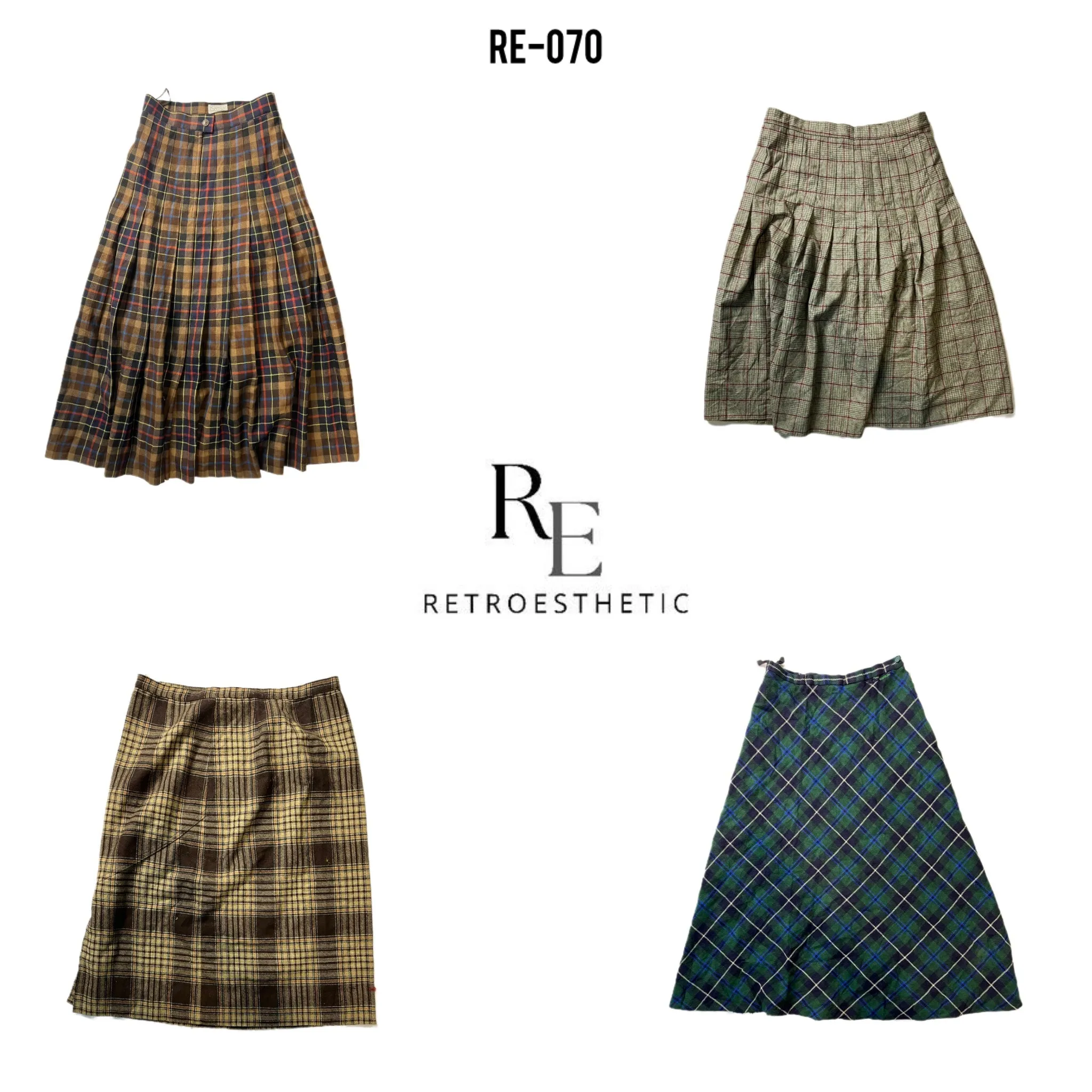 Y2K Wool Long Skirts (RE-070)